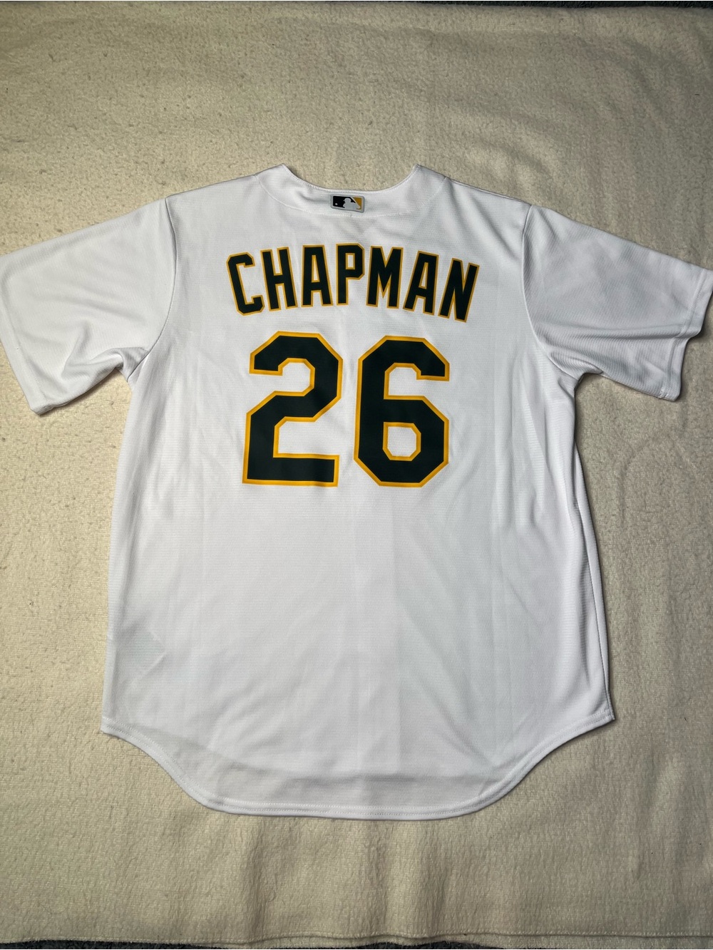 Nike MLB Oakland Sacramento Athletics Matt Chapman White Jersey Mens L Vintage - Picture 4 of 9